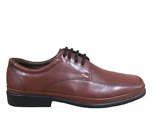 PREGUNTA Scarpe uomo con lacci in morbida pelle color cuoio suola in gomma IV975 - Imagen 1 de 3