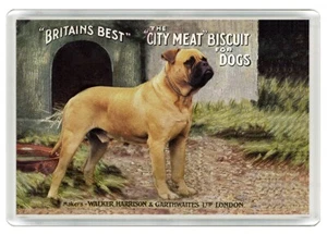 BULLMASTIFF DOG FOOD ADVERT ART PRINT ACRYLIC NOVELTY FRIDGE MAGNET GREAT GIFT - Picture 1 of 1