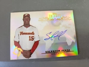 2013 TOPPS WBC TRIBUTE SALVADOR PEREZ  VENEZUELA AUTO ROYALS AUTOGRAPH SIGNED NM - Picture 1 of 2