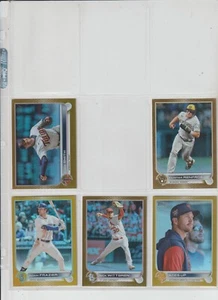 2022 TOPPS UPDATE BASEBALL (5)-CARD GOLD FOIL INSERT LOT - Picture 1 of 1