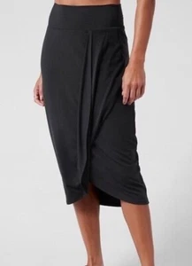 ATHLETA Release Midi Skirt Medium Black Drape - Picture 1 of 6