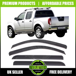 DEFLECTORES DE HUMO LLUVIA VIENTO VISERAS SE ADAPTAN A NISSAN NAVARA D40 2006-2013 AJUSTE EXTERNO - Imagen 1 de 5