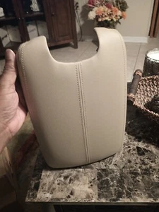 Fits Honda Accord 08-12 Beige Synthetic Leather Center Console Armrest Lid Cover - Picture 1 of 4