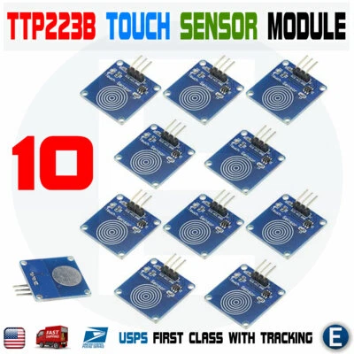 10PCS TTP223B Digital Touch Sensor Capacitive Touch Switch Module For Arduino - Image 1 of 4