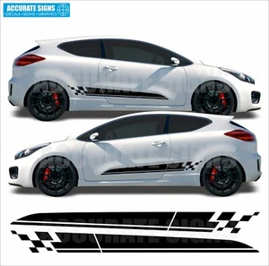 Pegatinas para Kia Ceed rayas laterales calcomanías Proceed GT gráficos de vinilo - Imagen 1 de 3