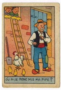 Chromo-Chicoreée Williot-Rätsel-Wo habe ich also meine Pfeife hingelegt?-Ref.223 - Bild 1 von 2