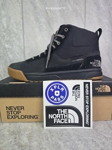 The North Face Larimer Mid Waterproof Boots Men's Size 8.5 TNF Black Khaki - Picture 1 of 12