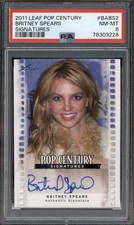 2011 Leaf Pop Century Signatures Britney Spears Autograph Auto PSA 8