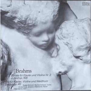Gustav Schmahl, Kootz, Scherzer: Brahms- Violin Sonata No 3/ Eterna white label - Picture 1 of 4