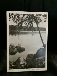 Picture Post Card Pine River Minnesota Post Mark In 1940s Stamp Says Win The... - Picture 1 of 11