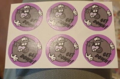 Scratch And Sniff 复古贴纸 X 6 黑色甘草 — 第 1/4 张图片