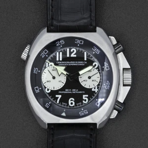 Chronographe Suisse CIE Mangusta Supermeccanica Leather Band Watch CSC260-000105 - Picture 1 of 5