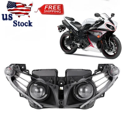 Motorcycle Front Headlight Headlamp Fit for Yamaha YZF R1 YZF-R1 m010 2012-2014 - Image 1 of 4