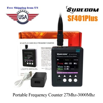 SURECOM SF401Plus Frequency Counter Analysis Meter for Walkie Talkie Radio - Image 1 of 4