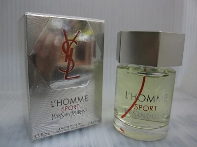 L'HOMME SPORT YVES SAINT LAURENT 3.3 oz / 100 ML EDT Spray Sealed Batch # 38L802 - Image 1 of 4