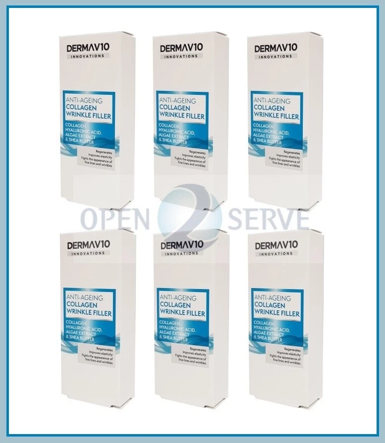 Derma V10 Innovations Anti Ageing Collagen Wrinkle Filler 15ml