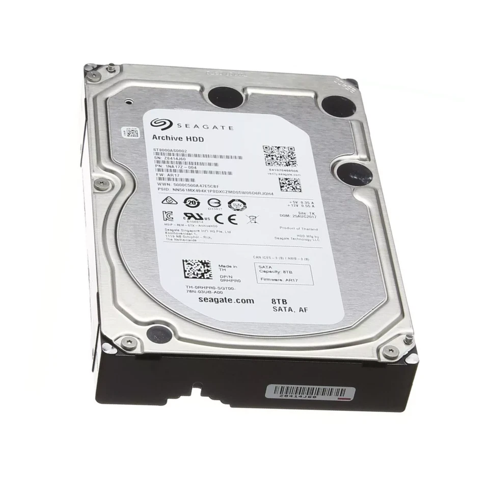 ST8000AS0002 Seagate Archive 8TB SATA 6G 3.5" HDD - 100% HEALTH - image 1 of 1