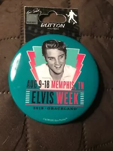Pulsante Elvis Week 2018 - Graceland - Memphis NUOVO - Foto 1 di 1