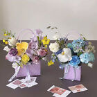1Pc Flower Box Flower Gift Bags With Handle Bouquet Rose Packaging Boxes Decor