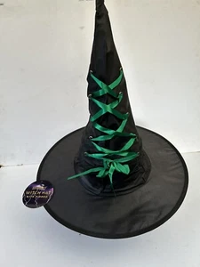 Green Ribboned Witches Hat - Halloween Hats - Picture 1 of 1