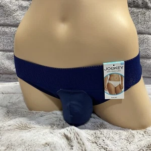 28-36 S/M JOCKEY Azul Bikini Encaje Trans Mujeres Hombres Sexy Bolsa Bragas Sissy - Imagen 1 de 6