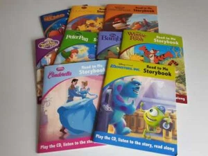 Disney   9 x  " READ TO ME STORYBOOK" Learn to Read Bulk Books with CD  Readers - Picture 1 of 8