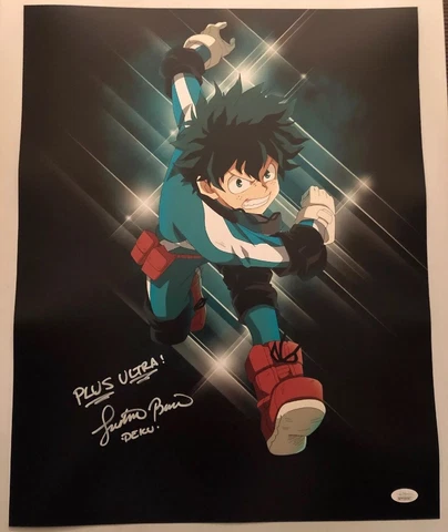 Justin Briner Signed Autographed 16x20 Photo DEKU My Hero Academia JSA COA 7 Cover