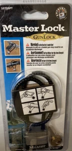 MASTER LOCK Model 107DSPT Revolver Pistol Rifle Shotgun Keyed Gun Lock 1 5/8" - Picture 1 of 2