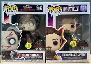Combo Funko Doctor Strange Supreme 874 y Funko Dead Doctor Strange 1032 GITD - Imagen 1 de 6