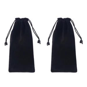 2 Pcs Drawstring Pouches Watch Storage Bag Travel Jewelry Folding - Picture 1 of 11