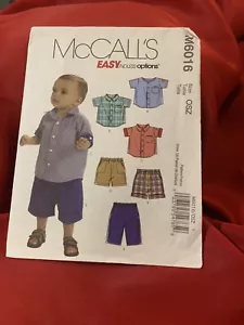 SEWING PATTERN - Sew Baby Clothes Infant Clothing - Boys Shirt Pants Shorts 6016 - Picture 1 of 2