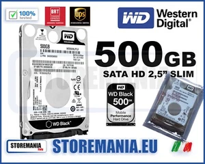 HARD DISK SLIM 500 GB WESTERN DIGITAL WD5000LPLX 2,5 SATA 6.0 GB/s 32 MB HD 100% - Photo 1/1