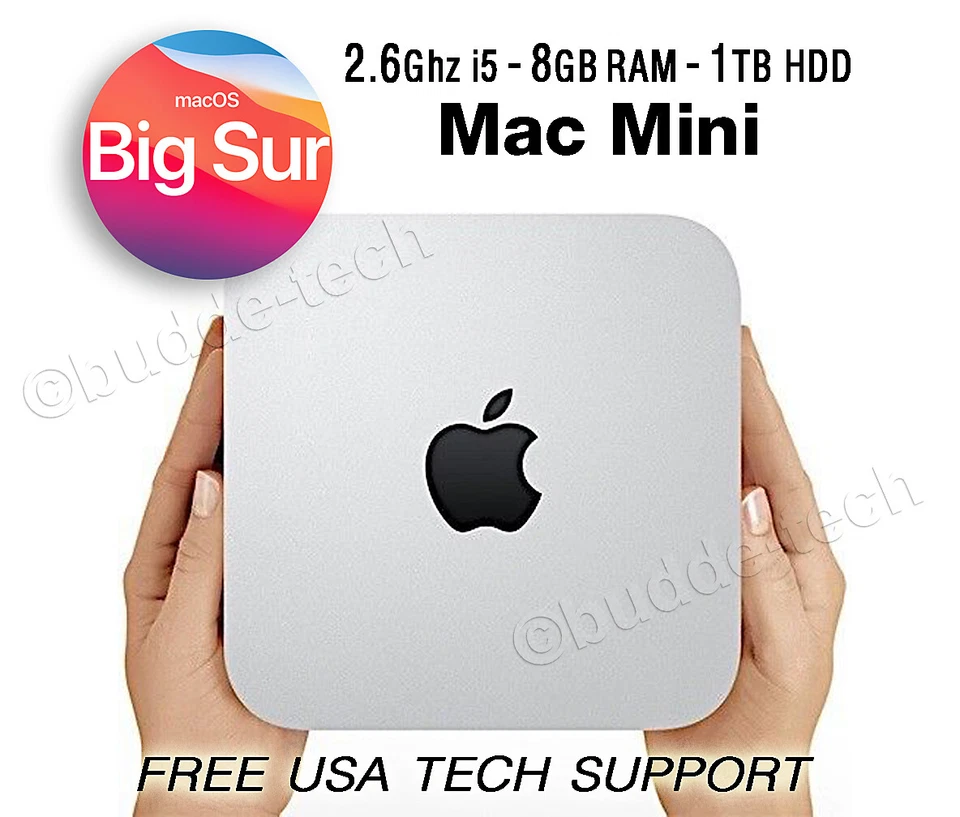 Apple Mac Mini Apple Desktop 2014-2018 Model 1TB 8GB RAM 2.6GHz A1347 BIG SUR OS - Image 1 of 4