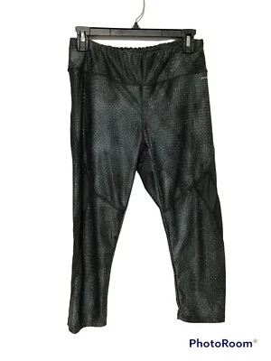 Jockey Capri Legging Womens Medium Soft Smooth Mesh Leg Insert Pocket Gray - Image 1 of 4