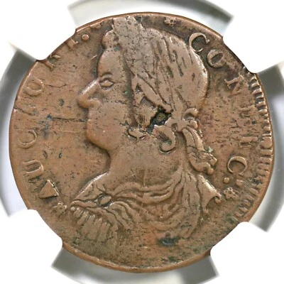 1787 33.34-W.2* R-5 NGC VF 30 Draped Bust Left Connecticut Colonial Copper Coin - Image 1 of 4