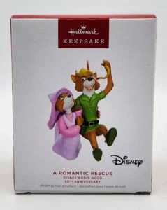 Hallmark Keepsake A Romantic Rescue Disney Robin Hood 2023 50° anniversario nuovo con scatola - Foto 1 di 3