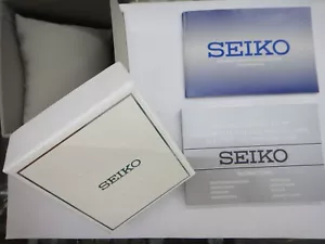 SEIKO Empty Watch Box w/ warranty card booklet quartz Solar cal V110-V187 manual - Picture 1 of 7
