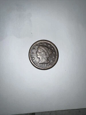 1851 BRAIDED HAIR LARGE  CENT  ***NICE COIN!*** FREE SHIPPING - Image 1 of 4