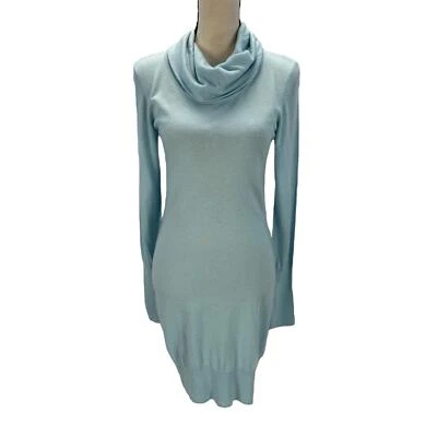 Mini Vestido Suéter Bench Manga Larga Cuello Capucha - Azul Claro - Talla Pequeña Foto 1 de 4