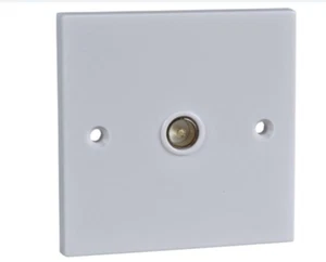 Schneider Electric Koaxial TV/FM Steckdose, 1 Gang, mattweiß GSKTCOAX - Bild 1 von 2