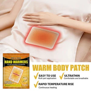 2pcs Hand Warmer Patches Body Anti-slip Cold Protection Self Heating Body Pads - Picture 1 of 12