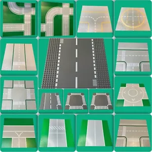 LEGO City Straßenplatten 32x32 – Kreuzung, T-Kreuzung, Kurve & Gerade #FR - Bild 1 von 15