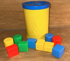 Clasificador de formas Fisher Price 1977 vintage primeros bloques para bebés - Imagen 1 de 6