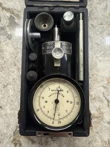 Vintage Ashcroft American Handheld Mechanic's Tachometer W/Case + Accessories - Picture 1 of 10
