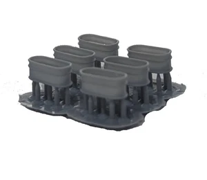 HO Scale Water Troughs Set of 6 - Picture 1 of 2