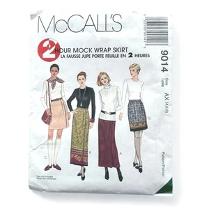 McCall’s Schnittmuster 9014 Misses’ 4-8 Faux Wickelrock gefüttert 2 Längen ungeschnitten - Bild 1 von 4