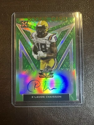 2020 Leaf Valiant - K'Lavon Chaisson Rookie Auto - LSU /75 - Image 1 of 2