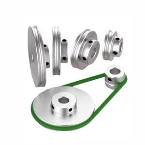 4mm Slot Width Aluminium Single Grooved Pulley OD20/30/40/50mm for V Belt - Picture 1 of 36
