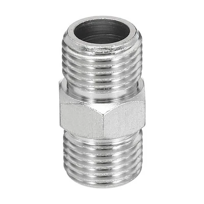 1/8 to 1/8 Air Brush Hose Adapter, 1PCS 1/8" BSP Male to 1/8" BSP Male - image 1 of 4