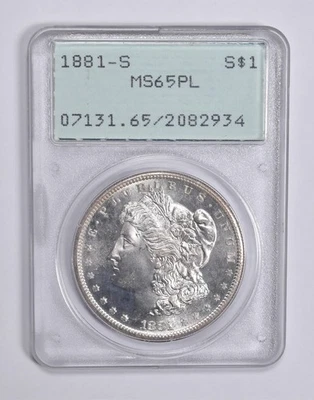 MS65 PL 1881-S Morgan Silver Dollar PCGS Rattler Upgrade? *0313 - Image 1 of 3